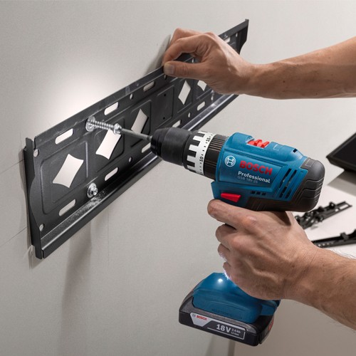 Bosch GSB18V-25 Combi Drill & GDR18V-215 Impact Driver (2x 2Ah)