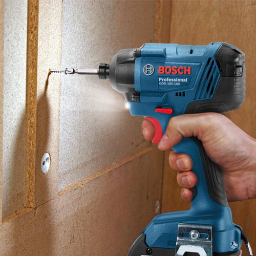 Bosch 18V GSB18V-55 Combi Drill & GDR18V-160 Impact Driver (2x 4Ah)