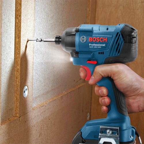 Bosch 18V GSB18V-55 Combi Drill & GDR18V-160 Impact Driver (2x 5Ah)