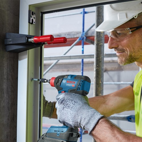 Bosch 18V GSB18V-55 Combi Drill & GDX18V-200 Impact Gun (2x 2Ah)