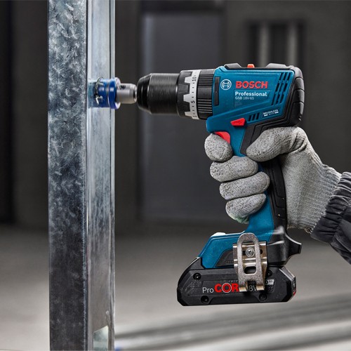 Bosch GSB18V-65 Combi Drill & GDX18V-285 Impact Gun (2x 4Ah)