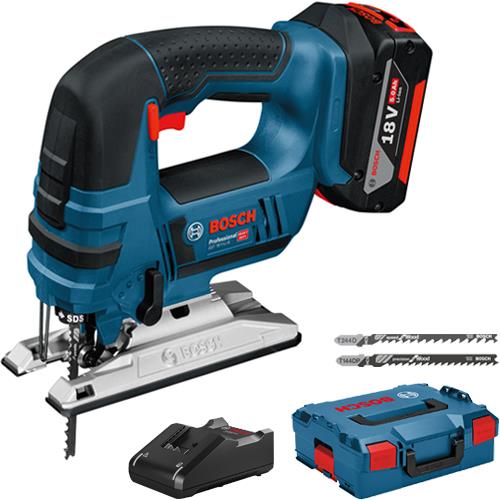 Bosch GST 18 VLi B 18V Tophandle Jigsaw with 1x 5Ah Battery
