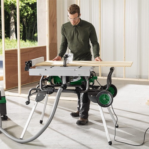 Hikoki C3610DRJ 36V 254mm Table Saw (2x 4Ah Tabless MultiVolt, Stand)