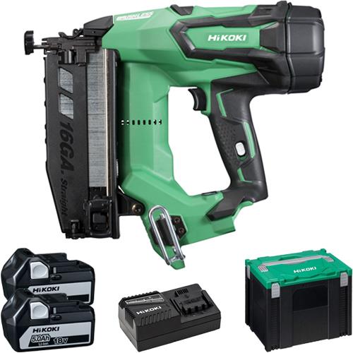 Hikoki NT1865DM 18V 16G Finish Nailer (2x 5Ah)