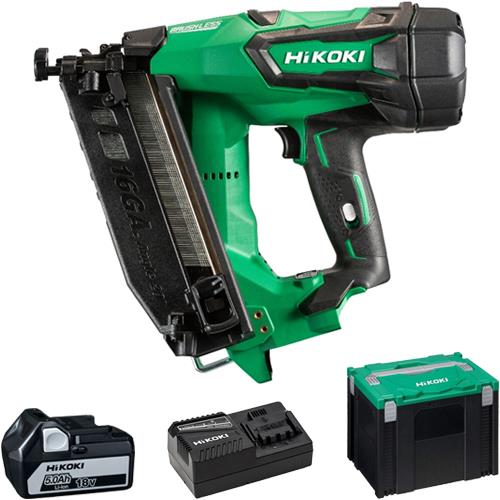 Hikoki NT1865DMB 18V 16G Angled Finish Nailer (1x 5Ah)