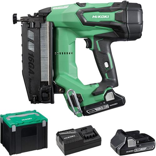 Hikoki NT1865DM 18V 16G Finish Nailer (2x 3Ah)