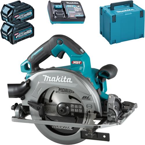 Makita HS004G XGT 40V 190mm Brushless Circular Saw (2x 2.5Ah)