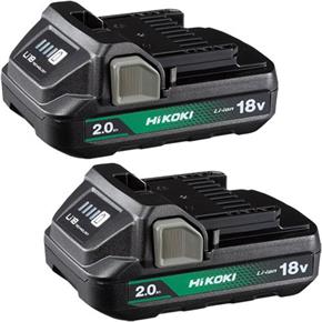 Hikoki 18V 2Ah Battery Twin Pack