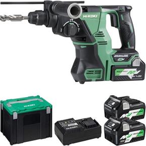 Hikoki DH36DPA 36V 3.9J 28mm SDS Drill (3x 2.5Ah MultiVolt)