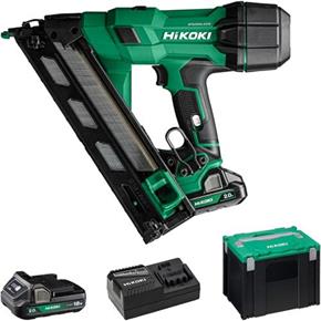 Hikoki NT1865DAA 18V 15G Angled Finish Nailer (2x 2Ah)