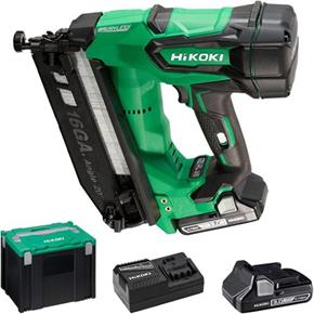 Hikoki NT1865DMB 18V 16G Angled Finish Nailer (2x 3Ah)