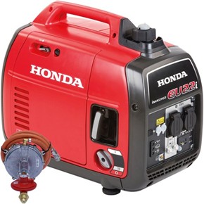 Honda EU22i 2.2kVA Dual-fuel Generator (Bottle-mounted LPG Kit)