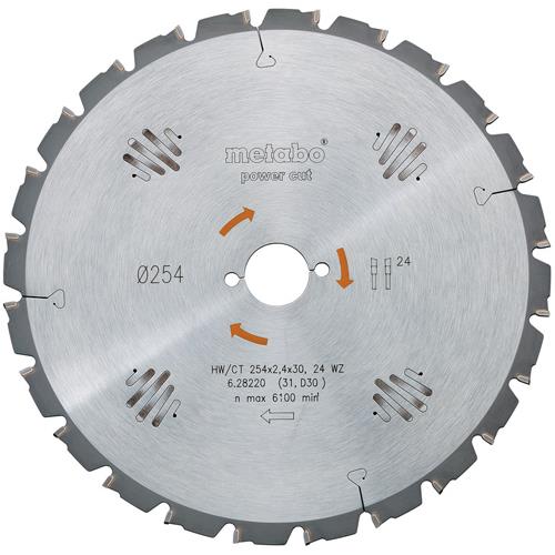 Metabo Circular Saw Blade for Wood 216mm x 30mm x 24T