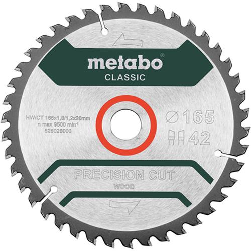 Metabo 'Precision Wood' Circular Saw Blade 165mm x 20mm x 42T