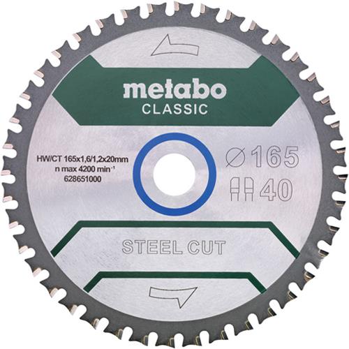 Metabo Circular Saw Blade for Metal 165mm x 20mm x 40T