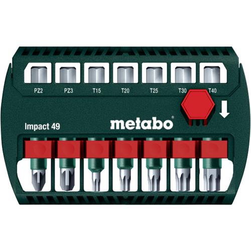 Metabo BitBox Impact 49 7piece Screwdriver Bit Set (628850000)