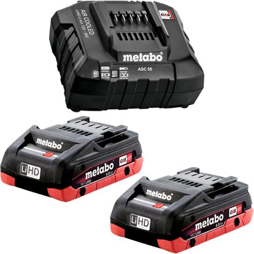 Metabo 18V 4Ah LiHD Battery Set with Charger *Black Edition*