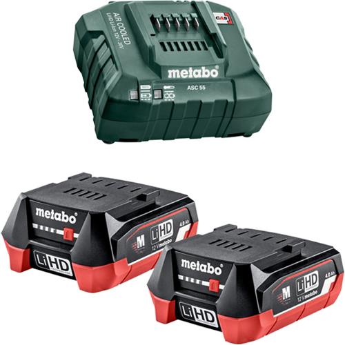 Metabo 12V 4Ah LiHD Battery & Charger Set