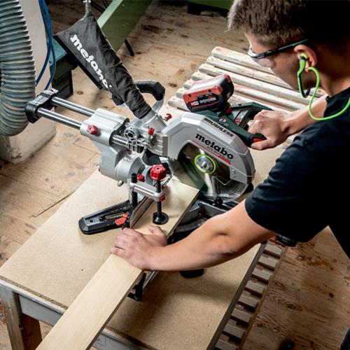 Metabo KGS18LTXBL254 18V 254mm Mitre Saw (2x 8Ah)