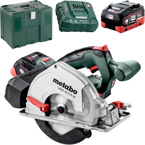 Metabo MKS18LTX58 18V Metal Circular Saw (2x 5.5Ah LiHD)