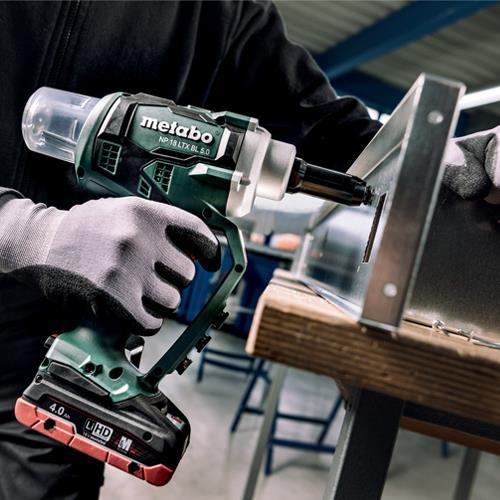 Metabo NP 18 LTX BL 5.0 18V Brushless Rivet Gun (2x 4Ah LiHD)