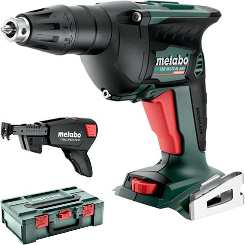 Metabo TBS18LTXBL5000 18V Drywall Screw Gun (Body, MetaBox, Magazine)