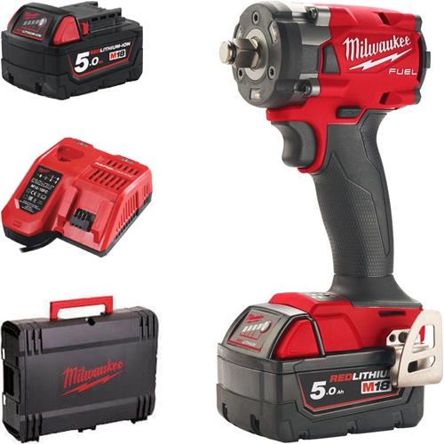 Milwaukee M18 FIW2F12 18V 1/2" 339Nm Impact Wrench (2x 5Ah)