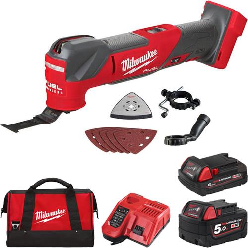 Milwaukee M18 FMT 18V Brushless Multi-tool (5Ah & 2Ah)