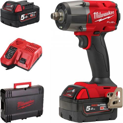 Milwaukee M18 FMTIW2F12 18V 1/2" 745Nm Impact Wrench (2x 5Ah)