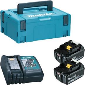 Makita Energy Set (2x 18V 5Ah, DC18RC, MakPac 2)