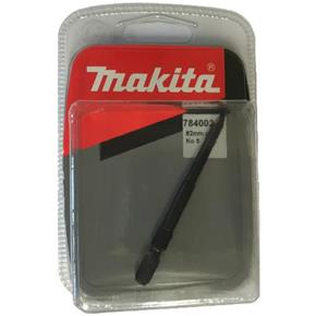 Makita 82mm Slotted No.5 Screwdriver Bit (1/4&quot; Hex)