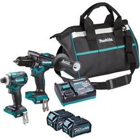 Makita DK0114G204 XGT 40V Combi Drill &amp; Impact Driver Set (2x 2.5Ah)