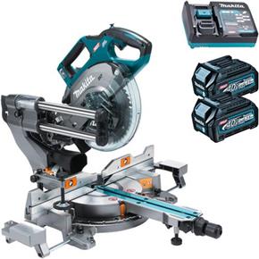 Makita LS002G XGT 40V 216mm Sliding Compound Mitre Saw (2x 2.5Ah)