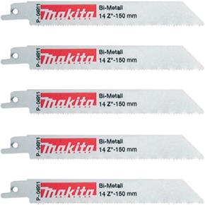 Makita 150mm Fast Metal Sabre Saw Blades (5pk)