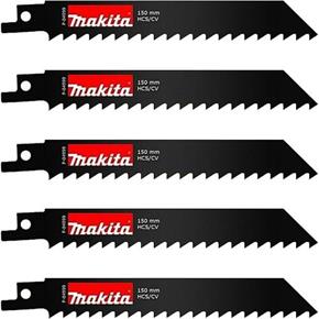 Makita 150mm Fast Coarse-cut Wood Sabre Saw Blades (5pk)