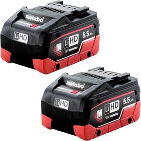 Metabo 18V 5.5Ah LiHD Battery Twin Pack