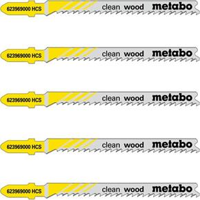 Metabo 74mm Clean Wood Jigsaw Blades (5pk)