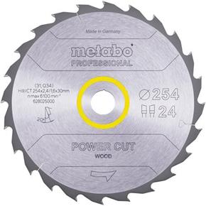 Metabo 'Power Wood' Table Saw Blade 254mm x 30mm x 24T