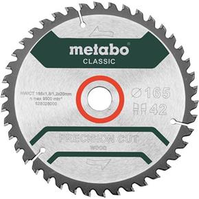 Metabo 'Precision Wood' Circular Saw Blade 165mm x 20mm x 42T