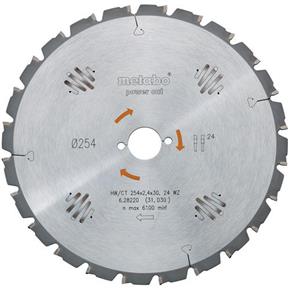 Metabo Circular Saw Blade for Wood 216mm x 30mm x 24T