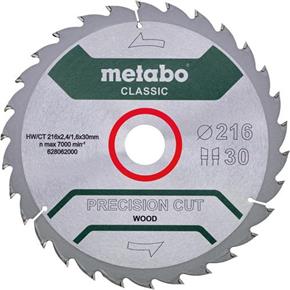 Metabo 'Precision Wood' Circular Saw Blade 216mm x 30mm x 30T