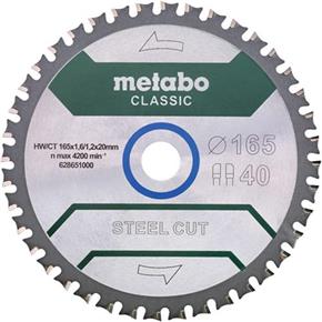 Metabo Circular Saw Blade for Metal 165mm x 20mm x 40T