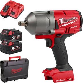 Milwaukee M18ONEFHIWF12 18V 1/2&quot; 1356Nm ONE-KEY Impact Wrench (2x 5Ah)