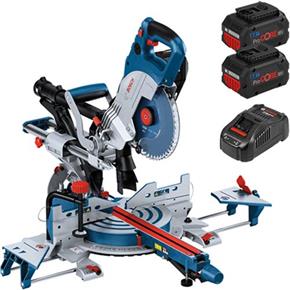 Bosch GCM18V-216DC 18V BITURBO Dual-bevel Mitre Saw (2x 8Ah ProCore)