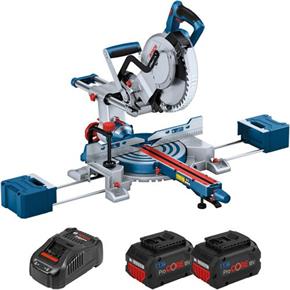 Bosch GCM18V-254D 18V BITURBO Dual-bevel Mitre Saw (2x 8Ah ProCore)