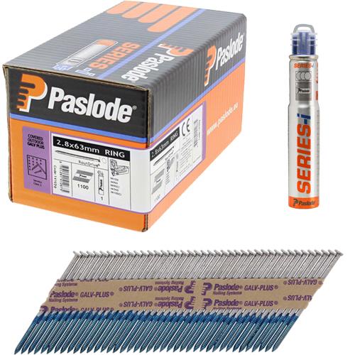 Paslode 63mm Galv+ Ring Framing Nails for IM360Ci (1100pk)