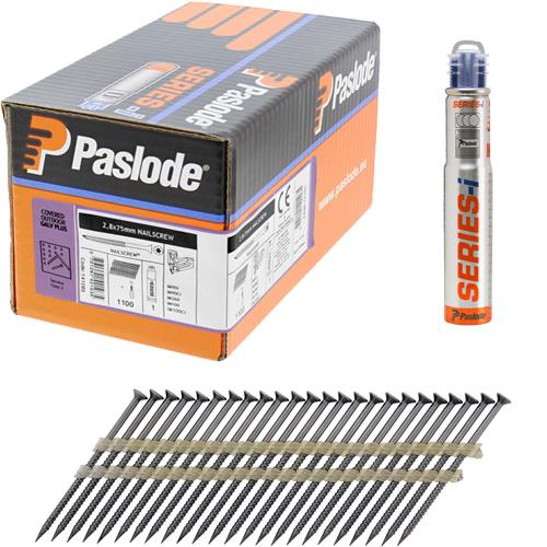 Paslode 75mm Galv+ TX15 NailScrews for IM360Ci (1100pk)