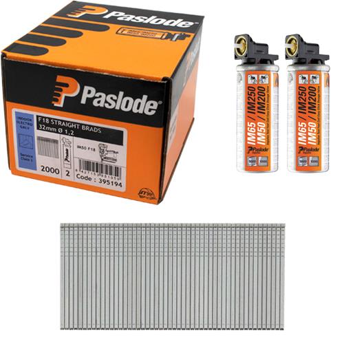 Paslode Fine Finish 18g Brads 32mm (2000pk)