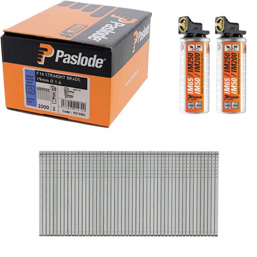 Paslode Straight Brads 19mm (Box 2000)