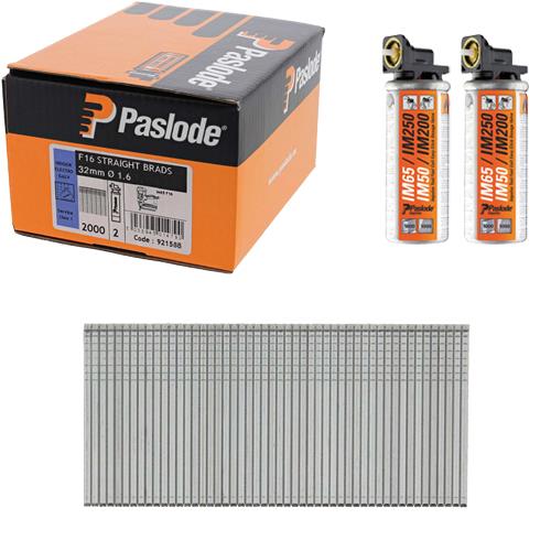 Paslode Straight Brads 32mm (Box 2000)